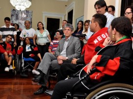 ricardo recebe atletas paraolimpicos foto francisco frança secom pb_0321