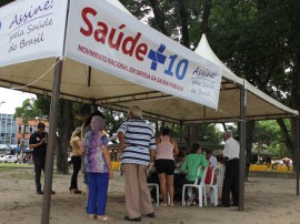 Stand Parque Solon de Lucena saúde+10 FOTO Ricardo Puppe 270x202 - PB entrega mais de 38 mil assinaturas do Movimento Saúde +10 em Brasília