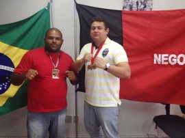 Golias e Wallber 270x202 - Golias ganha mais um ouro no 1º Open Mamanguape de Jiu Jitsu