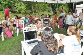 Mega Aç o 1 270x179 - Moradores de Gramame e Valentina recebem atendimento da Defensoria Pública