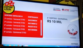 Foto sorteio do cupom legal 28 de fevereiro tela  270x158 - Cupom Legal divulga ganhador do 2º prêmio de R$ 10 mil de fevereiro