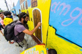 oficina de graffiti2 foto thercles silva 270x180 - Dança, música e cultura popular encerram Semana José Lins do Rego