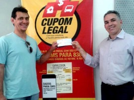 premiado Carlos Andrade Receita Estadual1 270x202 - Cupom Legal realiza 22 sorteios em junho e de R$ 10 mil nesta sexta-feira