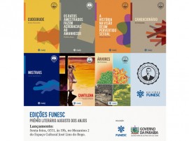 edicoes funesc lancamento final  270x202 - Funesc lança livros contemplados no edital do Prêmio Augusto dos Anjos