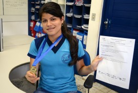 see aluna da escola horacio almeida medalhista da olimpiada brasileira de robotica foto vanivaldo ferr 3 270x183 - Aluna da Escola Estadual recebe medalha na Olimpíada de Robótica