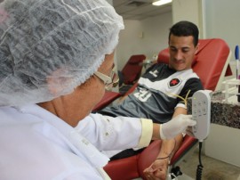 RicardoPuppe  Hemocentro Jogadores 270x202 - Elenco do Botafogo-PB participa de campanha de doação de sangue