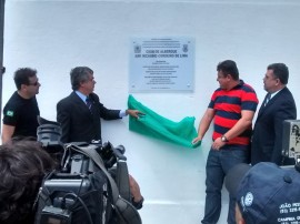 placa alberg foto seap 270x202 - Governo do Estado inaugura Casa Albergue na Penitenciária Média de Mangabeira   