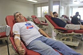 RicardoPuppe PRF Doação Sangue PERSONAGEM 1 270x180 - Hemocentro da Paraíba recebe PRF-PB para campanha de doação de sangue