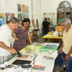 aula de Xilogravura. Professores Mauri_lio Almeida e Jose_ Altino