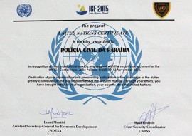 policia civil recebe certificado onu 1 270x191 - Polícia Civil recebe certificado da ONU por atuação no IGF 2015