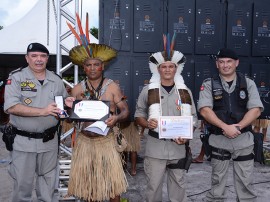 PM concede medalhas a Indígenas no Dia do ÍndioFoto Wagner Varela SECOM PB 3 270x202 - Polícia Militar condecora indígenas com medalha de Serviços Distintos na Baía da Traição