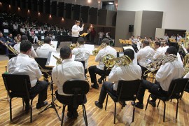 Concerto de bandas1 36 270x180 - Alunos e professores de 36 escolas da rede estadual de João Pessoa realizam concerto no Espaço Cultural