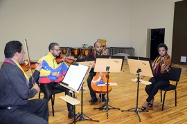 prima musicos da venezuela foto vanilvaldo ferreira secom pb 391 270x180 - Quarteto venezuelano Pequeña Venecia é atração da edição de julho do projeto Música do Mundo da Funesc