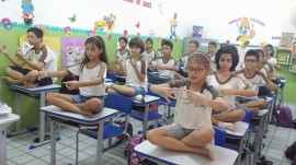 alunos5 270x151 - Prática de meditação em escola estadual da Paraíba repercute nacionalmente