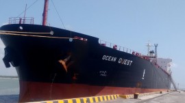 petroleiro Ocean Quest 270x151 - Porto de Cabedelo abastece mercado de combustíveis da Paraíba e parte do RN, PE e CE