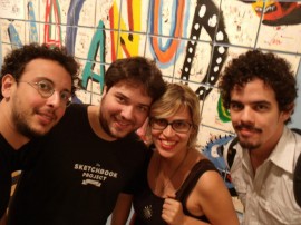 2012-exposição macanudo, de liniers-lauro,thiago,thaïs,igor