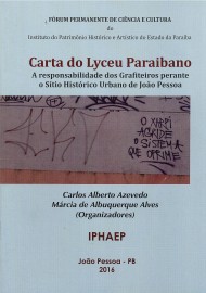 capa da carta do Lyceu 190x270 - Iphaep lança documento sobre ação de pichadores e grafiteiros no Centro Histórico de João Pessoa