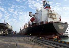 porto de cabedelo recebe navio Roble N, com malte