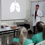 João Victor Andrade, estudante de Enfermagem da FIP, falou sobre Tabagismo