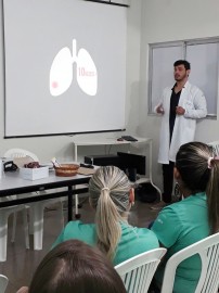 João Victor Andrade, estudante de Enfermagem da FIP, falou sobre Tabagismo