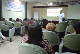 trauma da capital faz palestra para acompanhantes 4 270x183 - Saúde preventiva é discutida com acompanhantes em palestra no Hospital de Trauma de João Pessoa