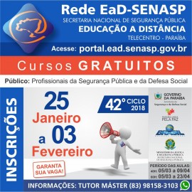 EAD 1 270x270 - Profissionais de segurança podem sem se inscrever em cursos à distância do MJ