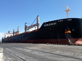 13.03.18 Movimento Porto de Cabedelo  270x202 - Porto de Cabedelo movimenta mais 60 mil toneladas de petcoke em quatro dias