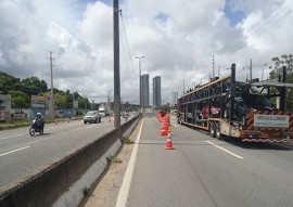 DER Iniciada nesta teraa obras do pilar do vao central da passarela na BR 230 IESP 5 270x191 - Começam obras do pilar do vão central para instalação de passarela na BR-230