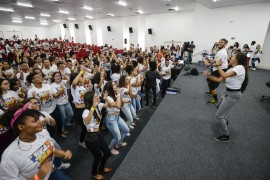 DiegoNóbrega Se liga no ENEM PB 8 270x180 - Lançamento do #SeLigaNoEnemPB reúne 600 alunos de escolas estaduais da Grande João Pessoa