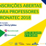 inscriçoes professores