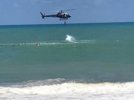 Salvamento Acauã 1 270x202 - Treinamento de salvamento aquático para bombeiros é realizado com helicóptero Acauã 2