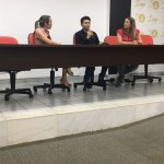 coordenadora do curso de Nutrição da FIP, Sabrina Bezerra, e a diretora do Hospital, Liliane Sena, prestigiaram o evento