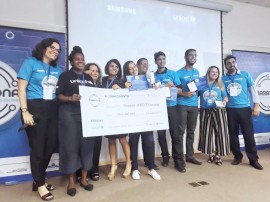 Premiação na Maratona 270x202 - Escola Estadual é premiada na Maratona Nacional de Tecnologias Móveis nas Escolas da Unicef e Samsung